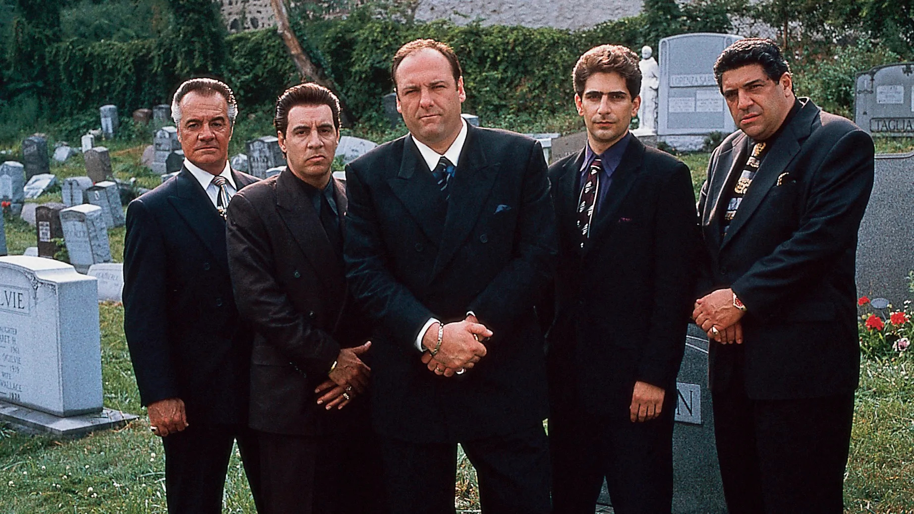 THe sopranos wearing pinky